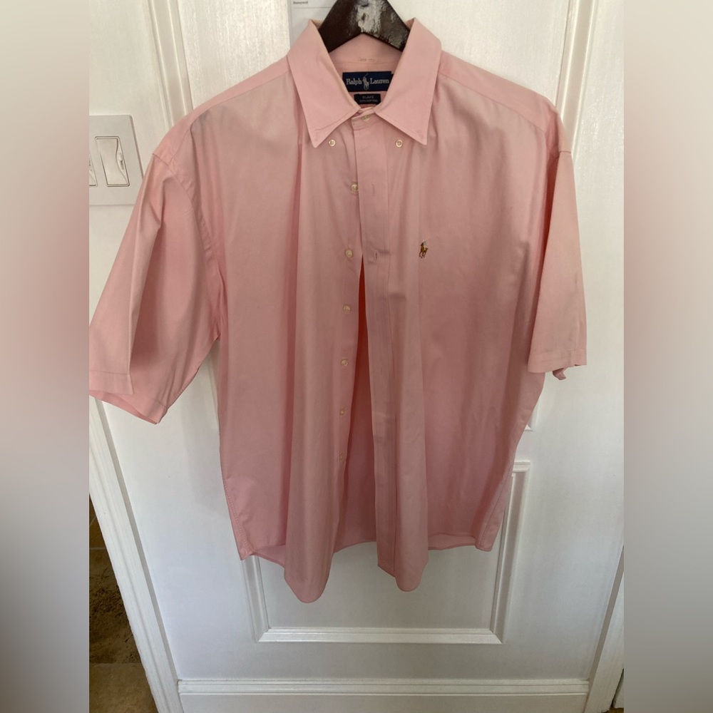 Ralph Lauren Blake 100% Cotton Short Sleeve Dress Shirt